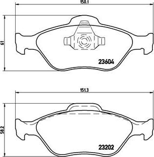 Brembo P 24 055X - Bremžu uzliku kompl., Disku bremzes autodraugiem.lv