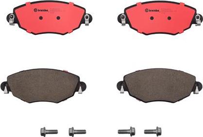 Brembo P24060N - Bremžu uzliku kompl., Disku bremzes autodraugiem.lv