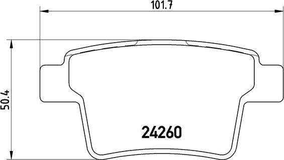 Brembo P 24 063 - Bremžu uzliku kompl., Disku bremzes autodraugiem.lv