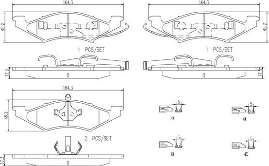 Brembo P24089N - Bremžu uzliku kompl., Disku bremzes autodraugiem.lv