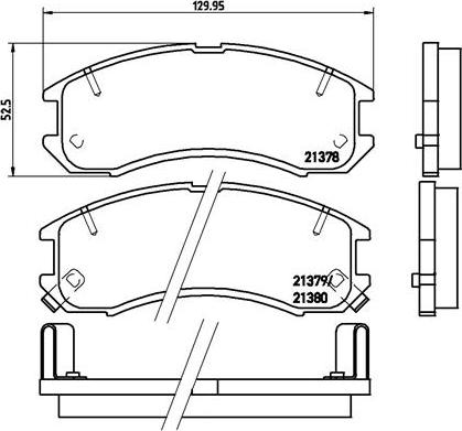 Brembo P 24 024 - Bremžu uzliku kompl., Disku bremzes autodraugiem.lv