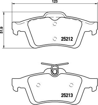 Brembo P 24 148 - Bremžu uzliku kompl., Disku bremzes autodraugiem.lv