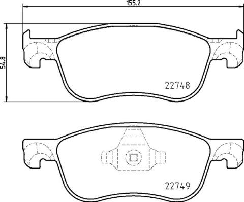 Brembo P 24 210 - Bremžu uzliku kompl., Disku bremzes autodraugiem.lv