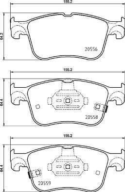 Brembo P 24 218 - Bremžu uzliku kompl., Disku bremzes autodraugiem.lv