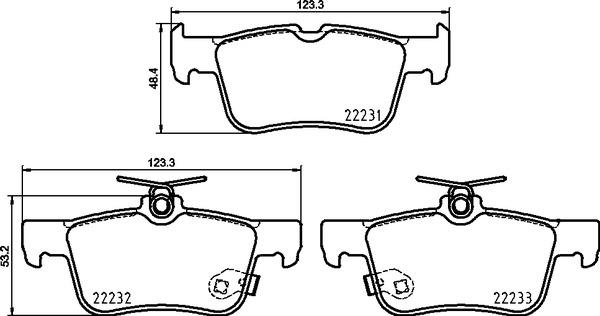 Brembo P 24 217 - Bremžu uzliku kompl., Disku bremzes autodraugiem.lv