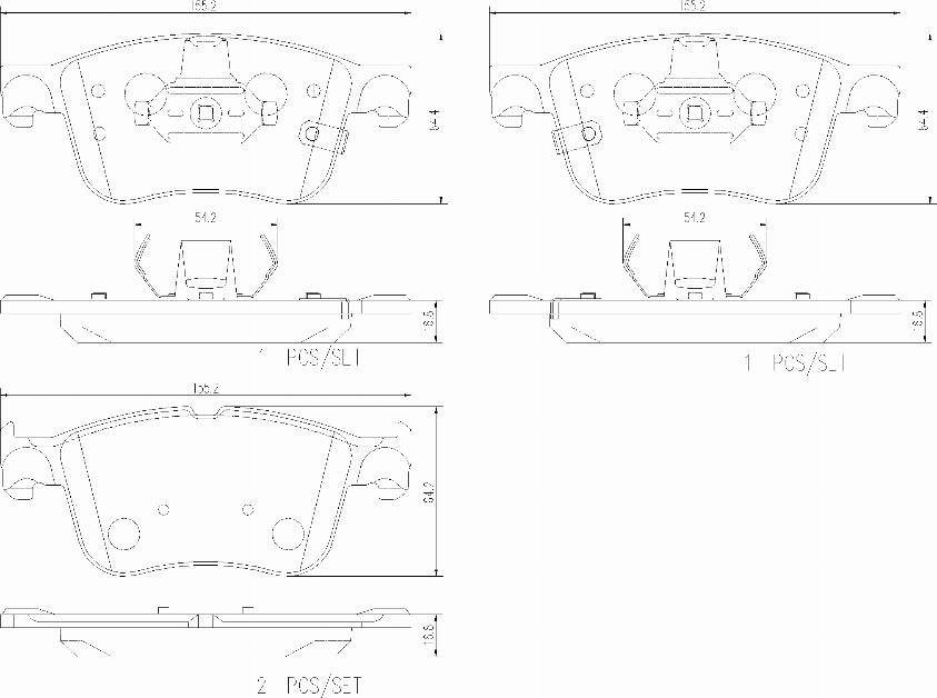 Brembo P24234N - Bremžu uzliku kompl., Disku bremzes autodraugiem.lv