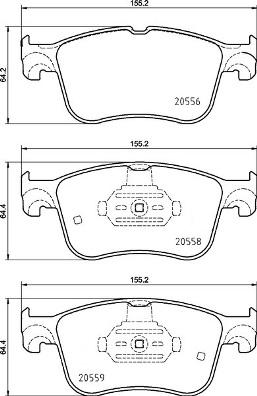 Brembo P 24 234 - Bremžu uzliku kompl., Disku bremzes autodraugiem.lv