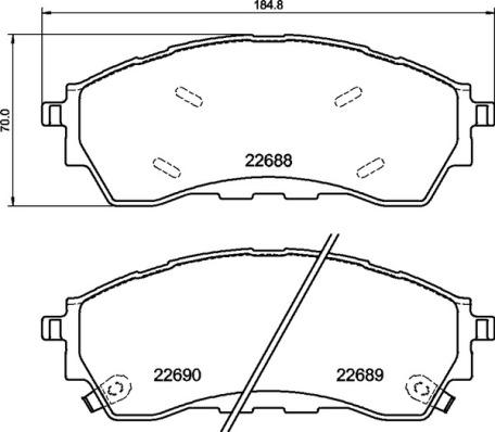 Brembo P 24 225 - Bremžu uzliku kompl., Disku bremzes autodraugiem.lv