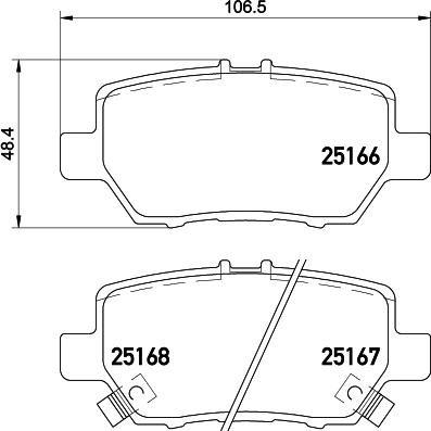 Brembo P 28 078 - Bremžu uzliku kompl., Disku bremzes autodraugiem.lv