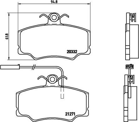 Brembo P 23 048 - Bremžu uzliku kompl., Disku bremzes autodraugiem.lv