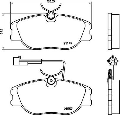 Brembo P 23 043 - Bremžu uzliku kompl., Disku bremzes autodraugiem.lv