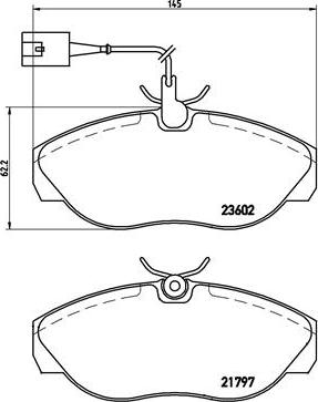 Brembo P 23 083 - Bremžu uzliku kompl., Disku bremzes autodraugiem.lv