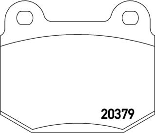 Brembo P 23 038 - Bremžu uzliku kompl., Disku bremzes autodraugiem.lv