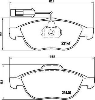 Brembo P 23 075 - Bremžu uzliku kompl., Disku bremzes autodraugiem.lv