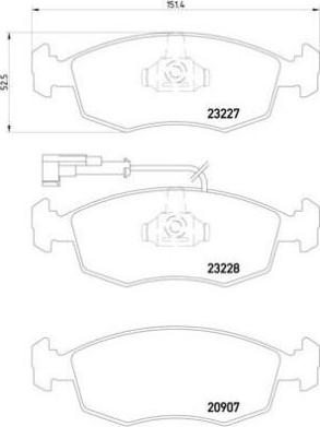 Brembo P 23 076 - Bremžu uzliku kompl., Disku bremzes autodraugiem.lv