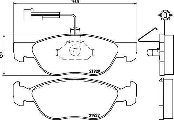 Brembo P 23 071 - Bremžu uzliku kompl., Disku bremzes autodraugiem.lv