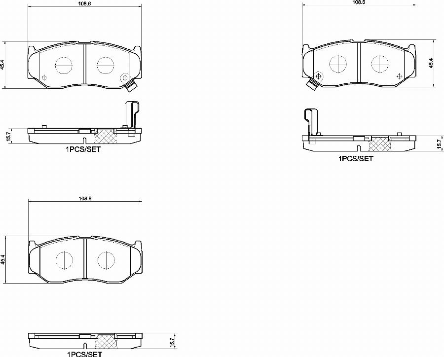 Brembo P 79 044 - Bremžu uzliku kompl., Disku bremzes autodraugiem.lv