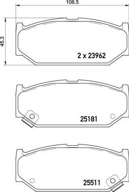 Brembo P 79 031 - Bremžu uzliku kompl., Disku bremzes autodraugiem.lv