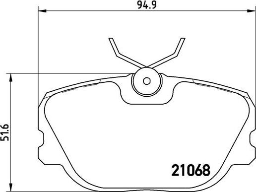 Brembo P 71 004 - Bremžu uzliku kompl., Disku bremzes autodraugiem.lv