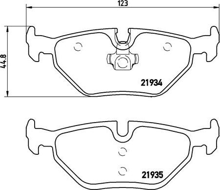 Brembo P 71 006 - Bremžu uzliku kompl., Disku bremzes autodraugiem.lv