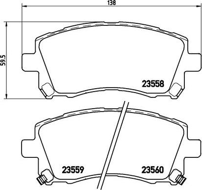 Brembo P 78 010 - Bremžu uzliku kompl., Disku bremzes autodraugiem.lv