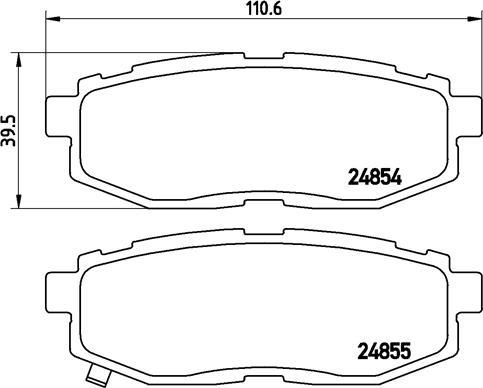 Brembo P 78 018 - Bremžu uzliku kompl., Disku bremzes autodraugiem.lv