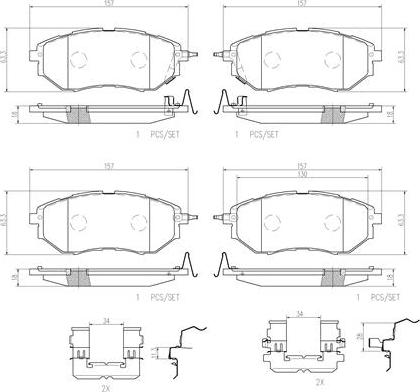 Brembo P78017N - Bremžu uzliku kompl., Disku bremzes autodraugiem.lv