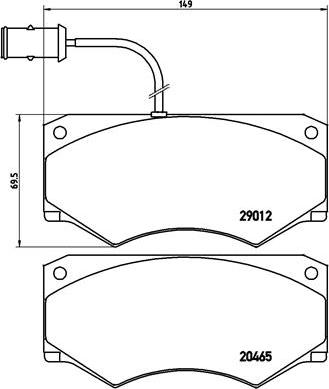 Brembo P A6 013 - Bremžu uzliku kompl., Disku bremzes autodraugiem.lv