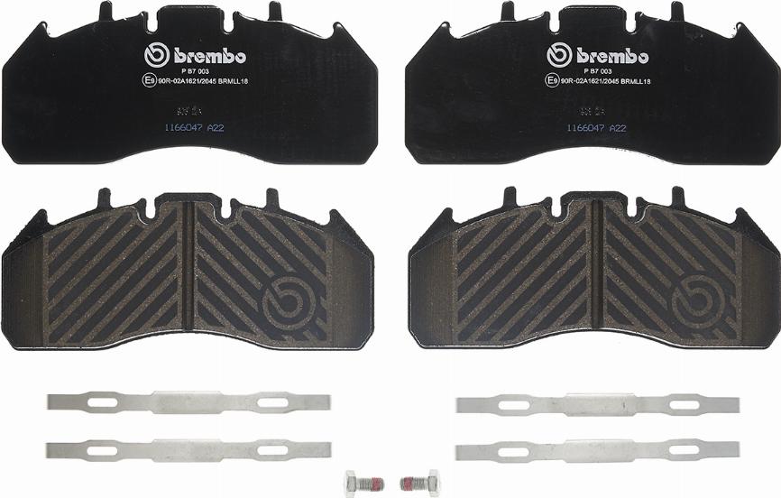 Brembo P B7 003 - Bremžu uzliku kompl., Disku bremzes autodraugiem.lv