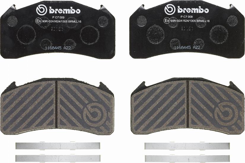 Brembo P C7 009 - Bremžu uzliku kompl., Disku bremzes autodraugiem.lv