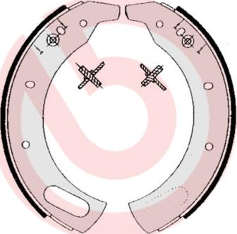 Brembo S 44 503 - Bremžu loku komplekts autodraugiem.lv