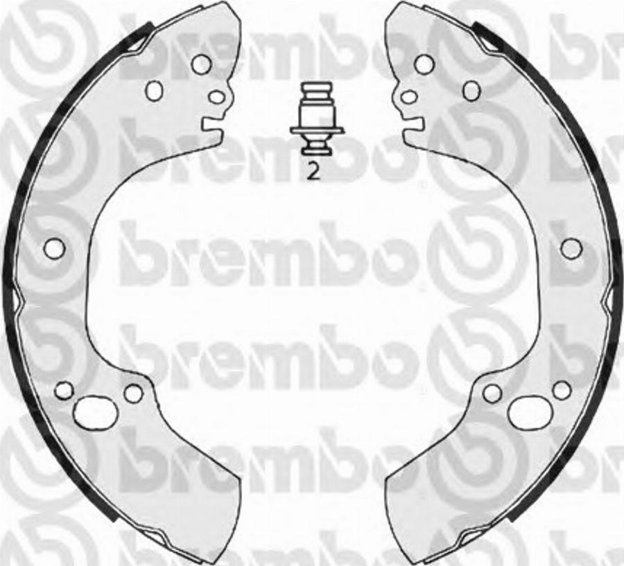 Brembo S 59 526 - Bremžu loku komplekts autodraugiem.lv