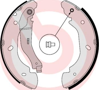 Brembo S 24 538 - Bremžu loku komplekts autodraugiem.lv