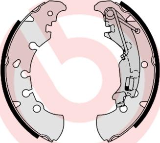 Brembo S 23 555 - Bremžu loku komplekts autodraugiem.lv