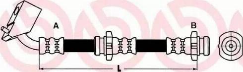 Brembo T 56 094 - Bremžu šļūtene autodraugiem.lv