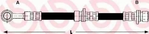 Brembo T 52 016 - Bremžu šļūtene autodraugiem.lv