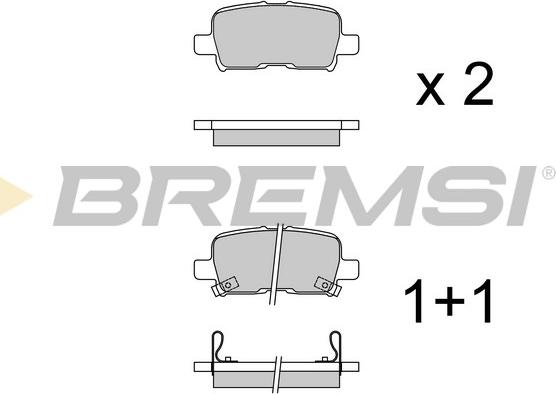 Bremsi BP3996 - Bremžu uzliku kompl., Disku bremzes autodraugiem.lv