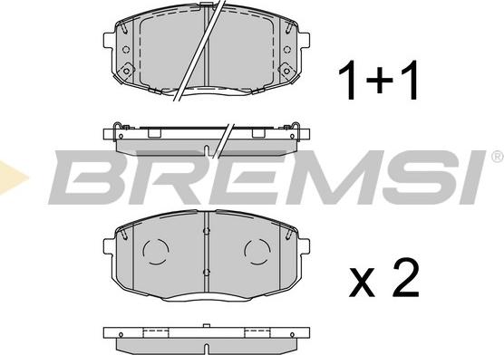 Bremsi BP3941 - Bremžu uzliku kompl., Disku bremzes autodraugiem.lv