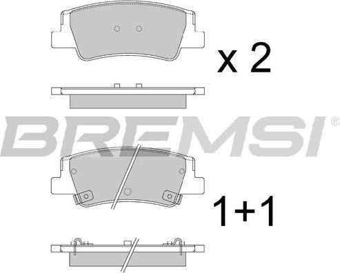 Bremsi BP3906 - Bremžu uzliku kompl., Disku bremzes autodraugiem.lv