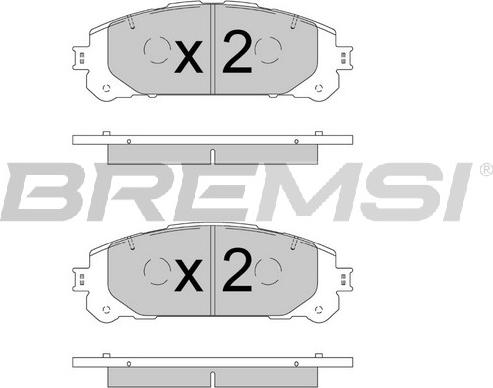 Bremsi BP3908 - Bremžu uzliku kompl., Disku bremzes autodraugiem.lv