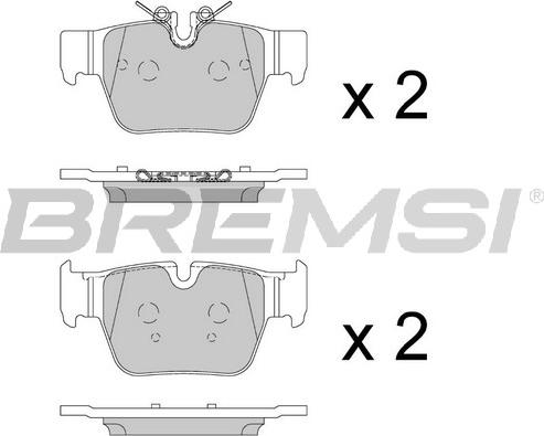 Bremsi BP3903 - Bremžu uzliku kompl., Disku bremzes autodraugiem.lv