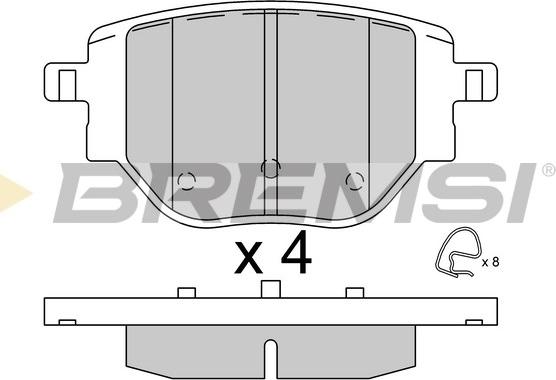 Bremsi BP3917 - Bremžu uzliku kompl., Disku bremzes autodraugiem.lv