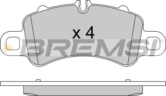 Bremsi BP3980 - Bremžu uzliku kompl., Disku bremzes autodraugiem.lv