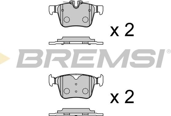 Bremsi BP3988 - Bremžu uzliku kompl., Disku bremzes autodraugiem.lv