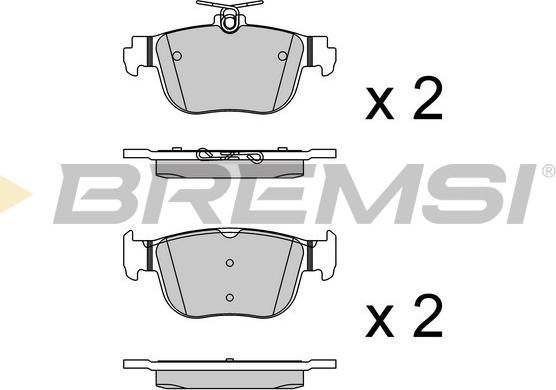 Bremsi BP3921 - Bremžu uzliku kompl., Disku bremzes autodraugiem.lv