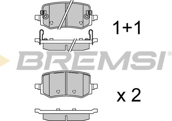 Bremsi BP3927 - Bremžu uzliku kompl., Disku bremzes autodraugiem.lv