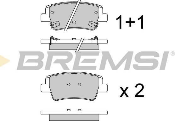 Bremsi BP3974 - Bremžu uzliku kompl., Disku bremzes autodraugiem.lv