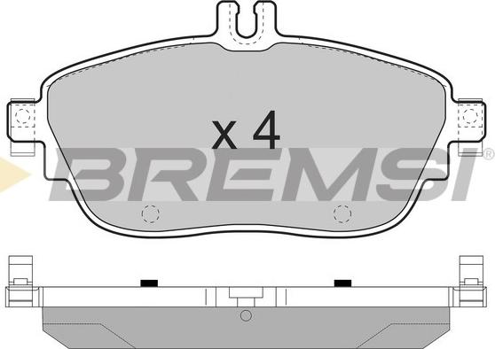 Bremsi BP3496 - Bremžu uzliku kompl., Disku bremzes autodraugiem.lv