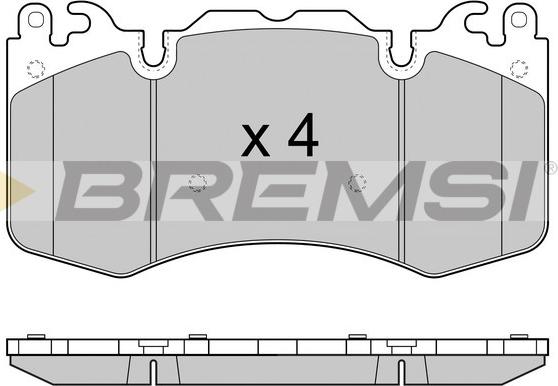 Bremsi BP3414 - Bremžu uzliku kompl., Disku bremzes autodraugiem.lv