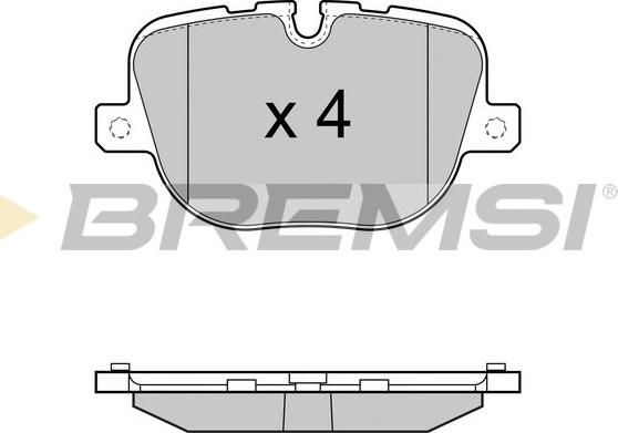 Bremsi BP3416 - Bremžu uzliku kompl., Disku bremzes autodraugiem.lv